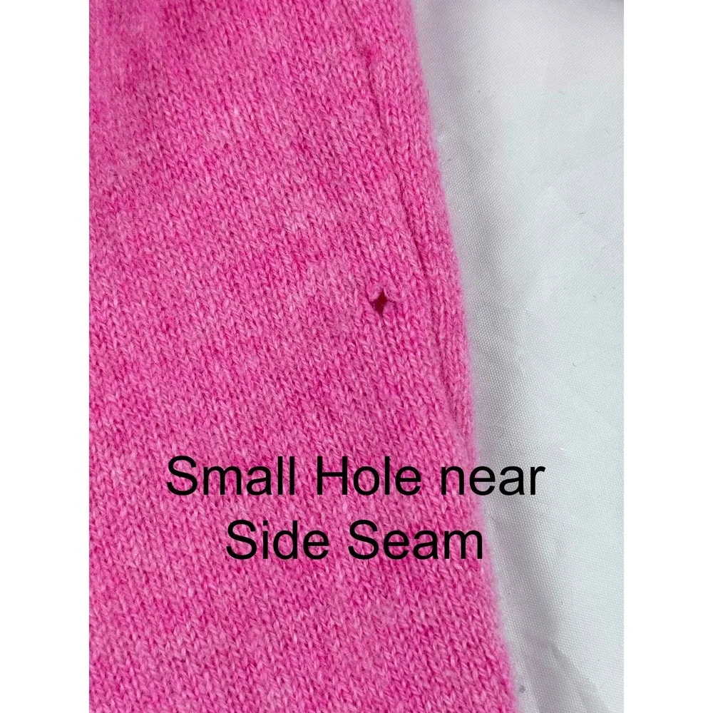 J.Crew Cashmere‎ V-Neck Sweater Pink XS Long Sleeve Knit Pullover Top READ COND